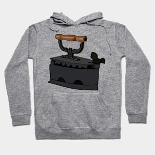 Charcoal iron cartoon illustration Hoodie